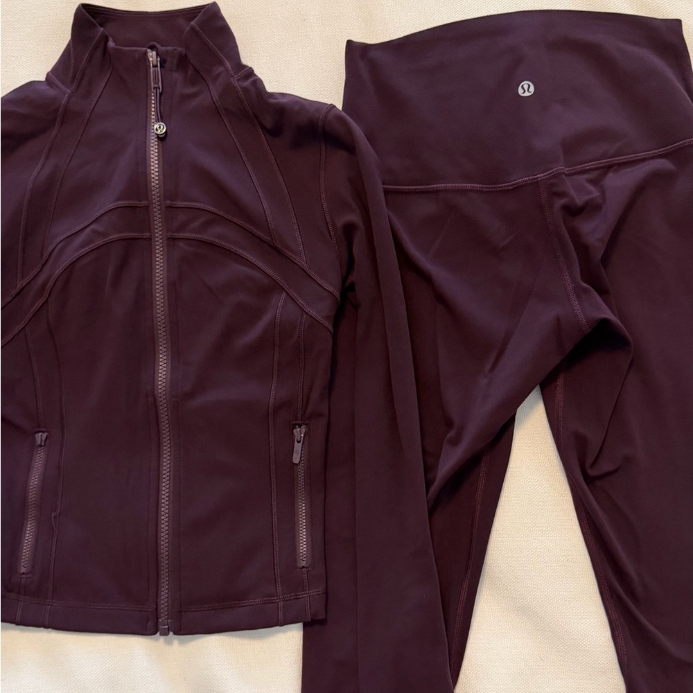 LULULEMON BLACK PLUM SET 💜